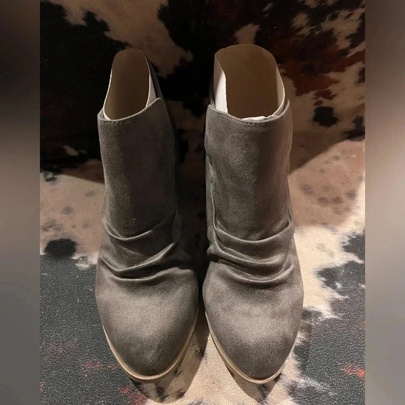 Report Clarice Heeled Booties Ankle Boots Gray Size 6.5W NEW - Picture 3 of 7